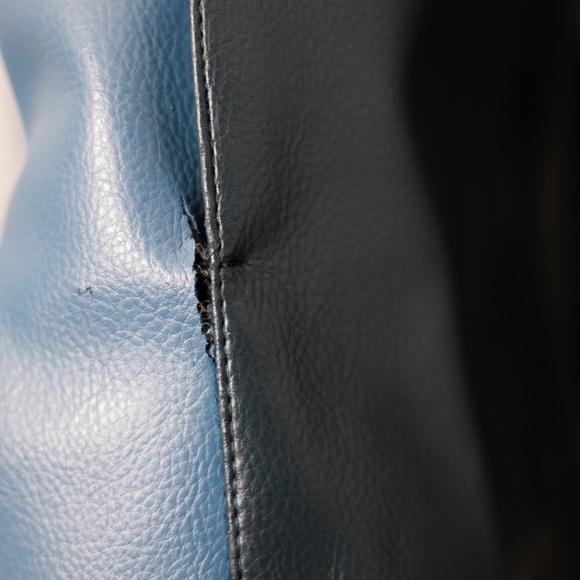 Vintage Seattle Seahawks NFL Faux Leather Bomber Jacket XXL - FLAWS - Picture 7 of 12